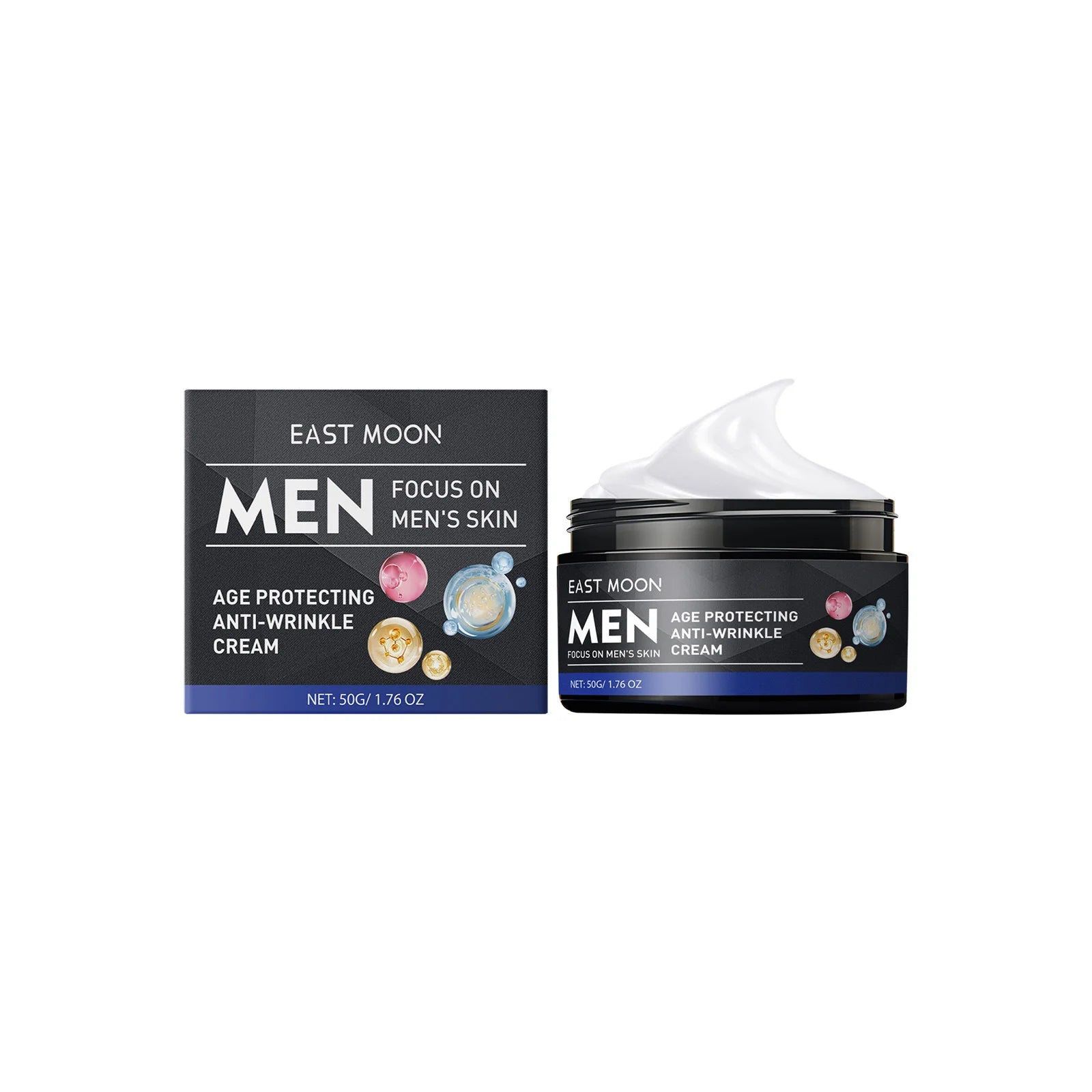 Hyaluronic Acid Facial Care Set for Men – Oil Control, Hydration & Skin Firming Moisturizer Kit