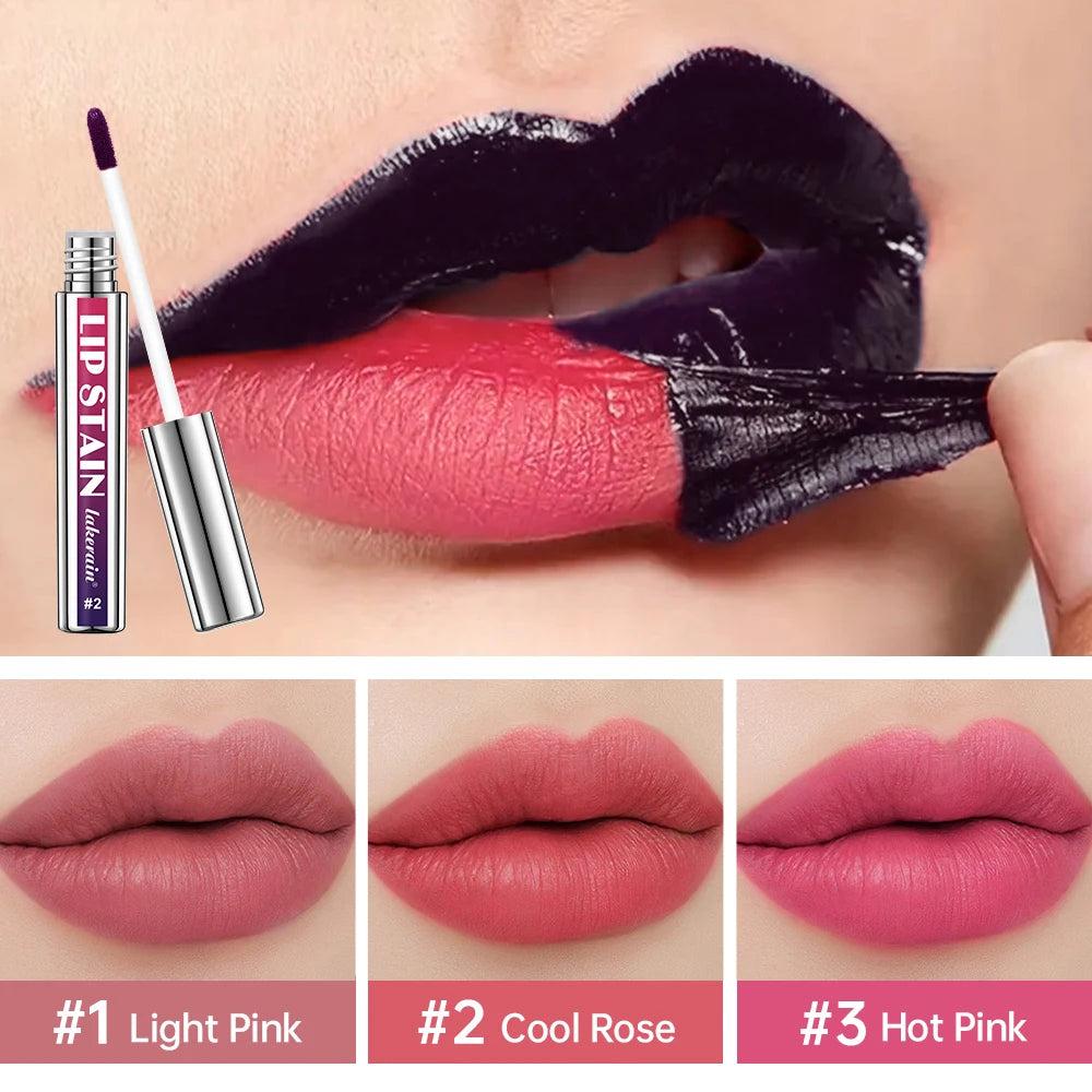 Peel-Off Matte Lip Stain – Long-Lasting & Water-Resistant