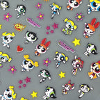 Kawaii Powerpuff Girls Nail Stickers – Cartoon Anime Nail Decals