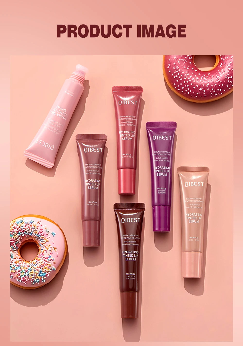QIBEST Crystal Jelly Lip Oil Gloss – Hydrating & Smoothing Tint