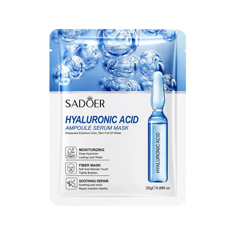 SAODER Hyaluronic Acid Facial Masks – Deep Hydration, Firming & Moisturizing Skincare Set
