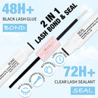 DIY Lash Extension Kit – 280 Clusters with Bond, Seal, Remover & Tweezers (40/50 Pack)