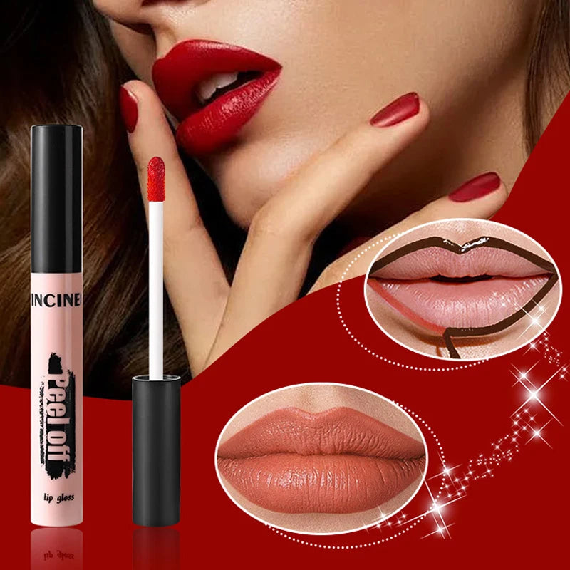 Peel-Off Matte Lip Tint – Long-Lasting Waterproof Lip Stain & Gloss