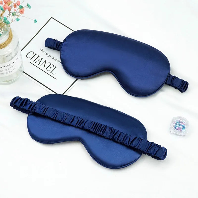 Imitated Silk Sleep Eye Mask – Shading Eyepatch for Travel, Relaxation & Eye Care