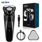 Rechargeable Electric Razor for Men – Portable Rotary Shaver & Beard Trimmer, Ideal Travel Grooming Gift
