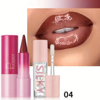 Silky Lipstick & Nourishing Lip Oil Set – Long-Lasting Hydration & Versatile Looks
