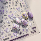 5D Anime Nail Stickers – Hello Kitty, Kuromi & Cinnamoroll