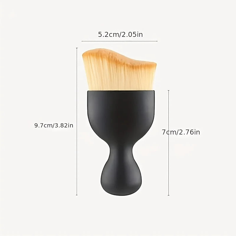 Single Arc Curve Makeup Brush – Foundation & Contour Brush for Seamless Application