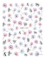 3D Floral & Butterfly Nail Art Stickers