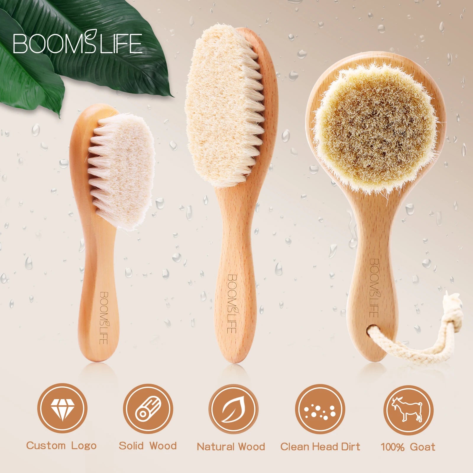 Deep Pore Face Cleansing Brush – Professional Fiber Exfoliating Brush with Wooden Handle