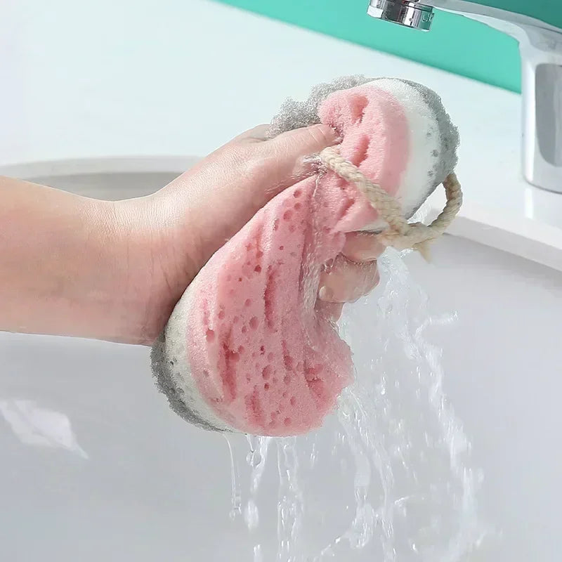 Soft Bath Sponge Body Scrub – Exfoliating Massage Brush & Skin Scrubber Shower Accessory