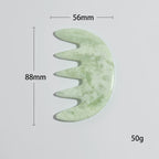 Natural Jade Comb Gua Sha Scraping Massage Tool