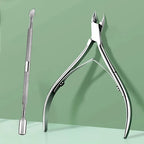 Cuticle Trimmer with Pusher – Professional Stainless Steel Cuticle Remover, Nipper & Durable Clipper Tool