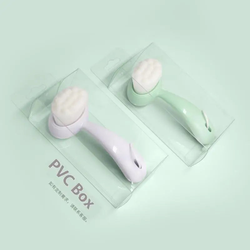 1PCS Double-Sided Silicone Facial Cleansing Brush