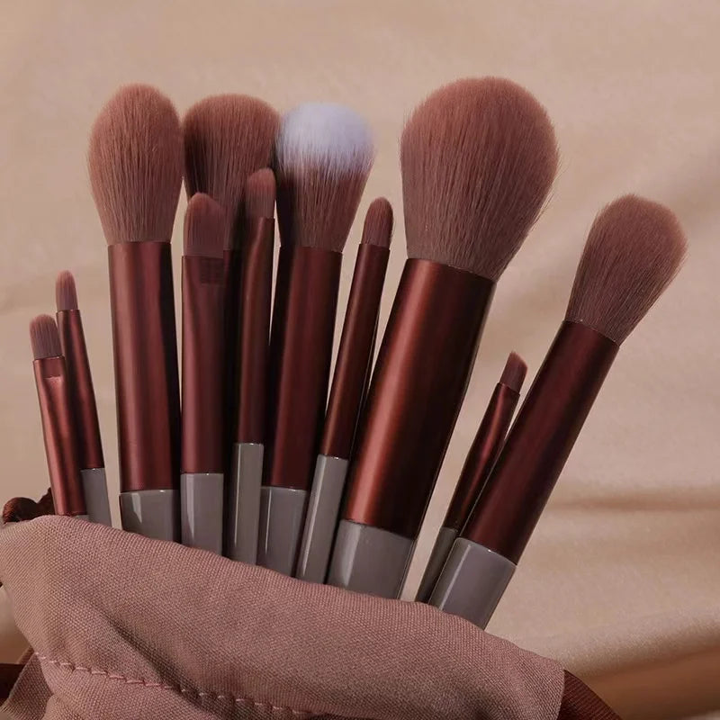 13-Piece Ultra Soft Makeup Brush Set – Face & Eye Tools