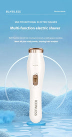 Electric Waterproof Hair Trimmer for Women – Painless Body & Facial Hair Removal