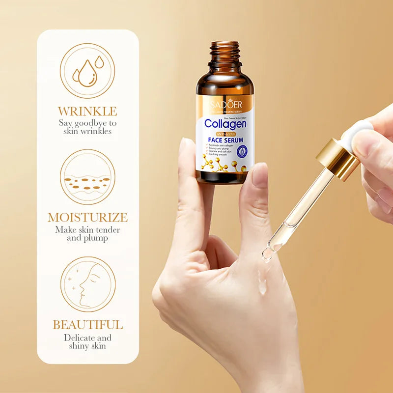 3pcs Collagen Face Serum Set – Firming & Moisturizing Facial Essence