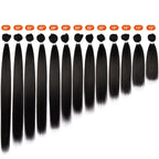 Straight Synthetic Hair Bundles – Yaki Texture, Super Long, Full to Ends