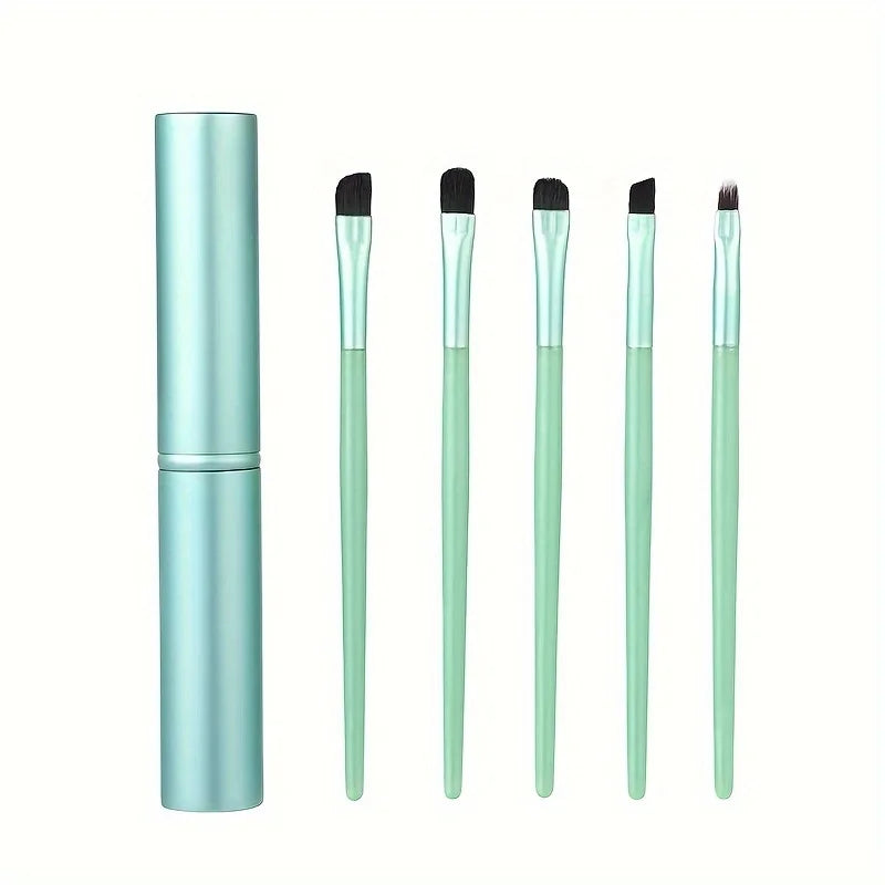 5-Piece Soft Eye & Blush Makeup Brush Set
