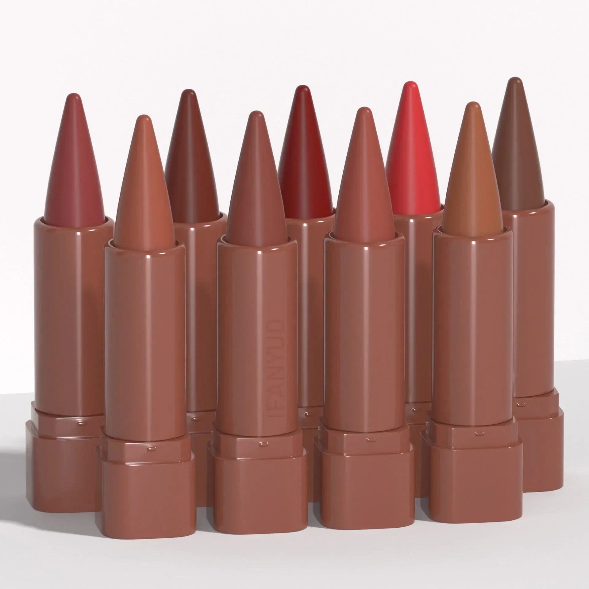 Matte Nude & Red Lip Liner Pencil – 9 Colors, Velvet Contour & Gradient Lipliner
