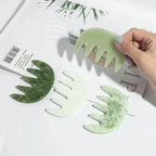 Natural Jade Comb Gua Sha Scraping Massage Tool