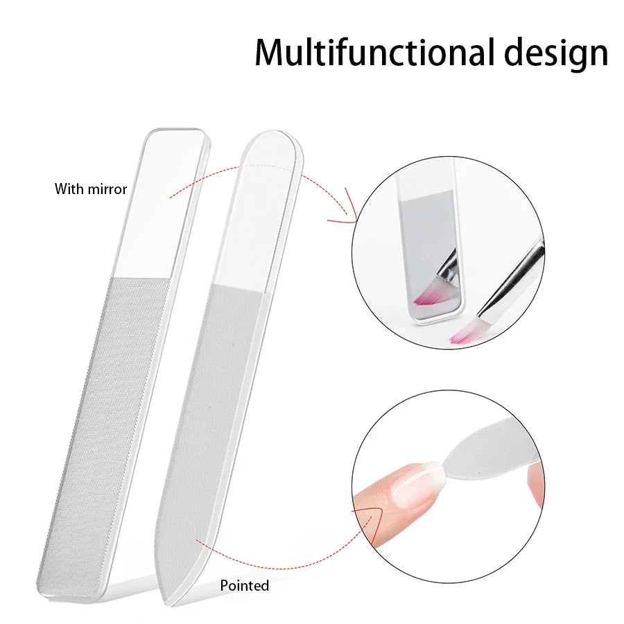 Nano Glass Nail File – Professional Washable Polishing Tool for Shiny, Smooth Nails