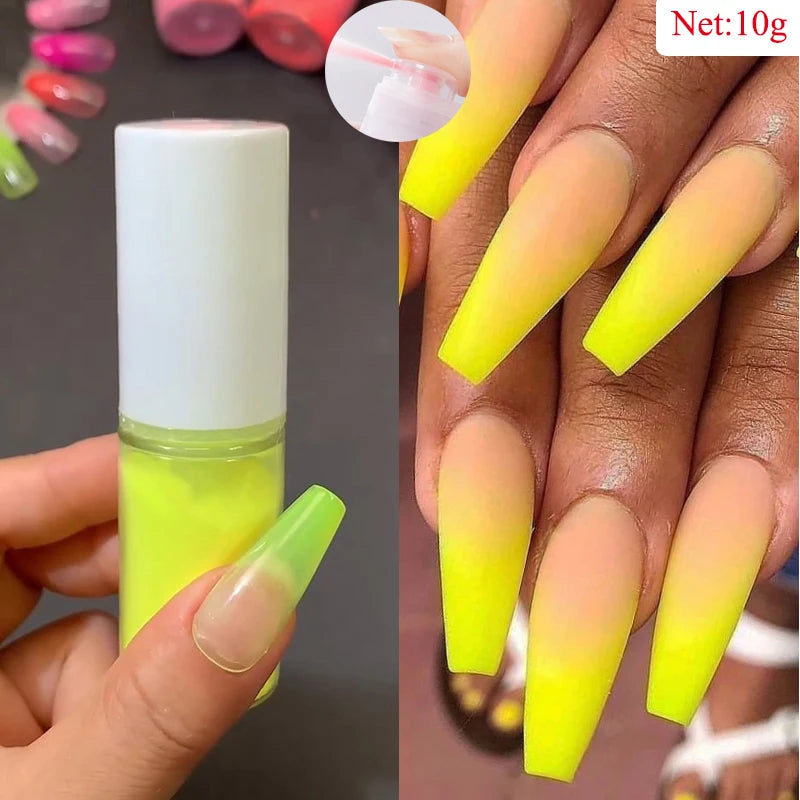 10g Gradient Pearl Nail Powder – Metallic Aurora Effect Glitter Dust for UV Gel Nail Art Decorations