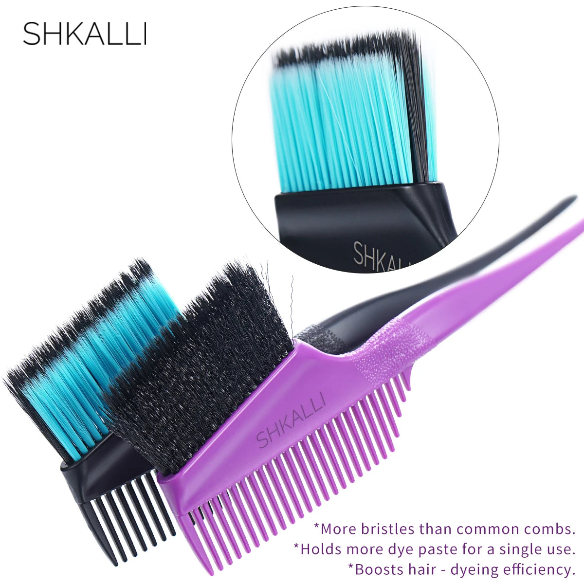 Professional Hair Color Comb & Brush – Ergonomic Hybrid Design for Bleaching, Highlights & Salon or Home Use
