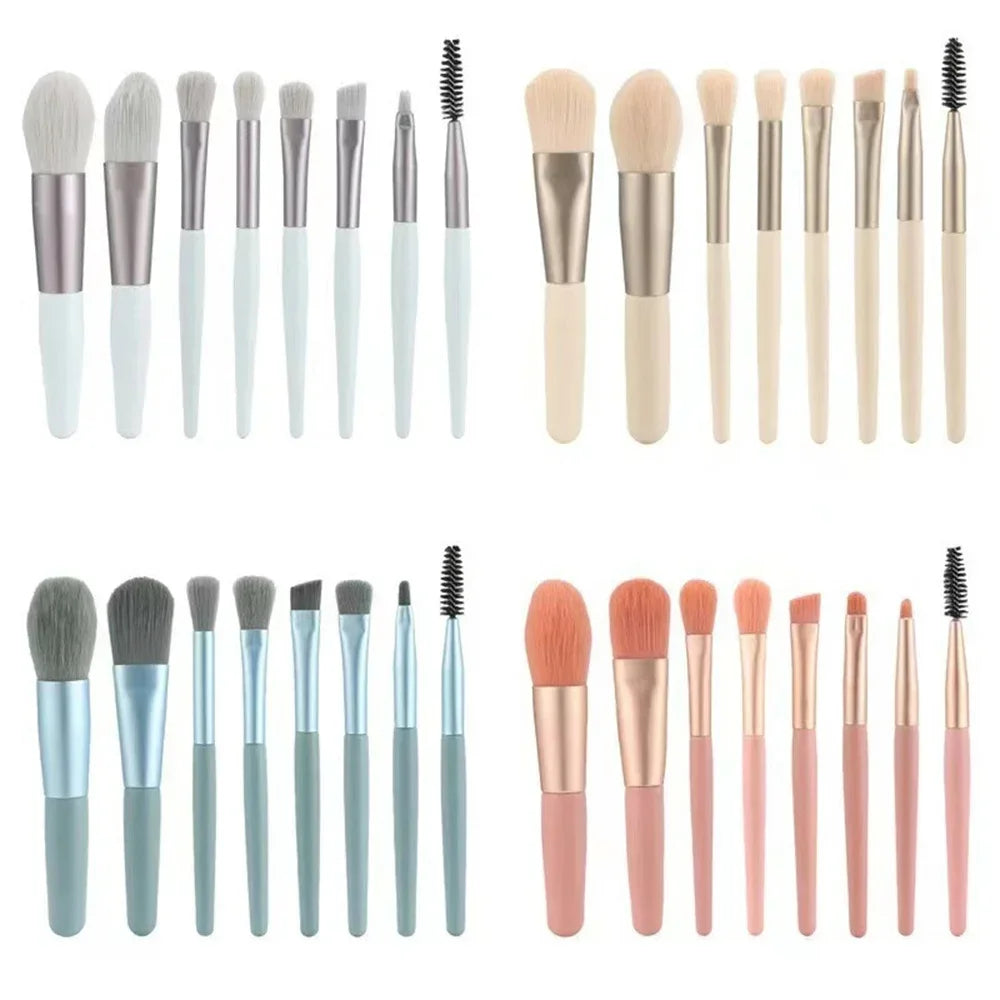 Morandi 8-Piece Makeup Brush Set – Face & Eye Essentials