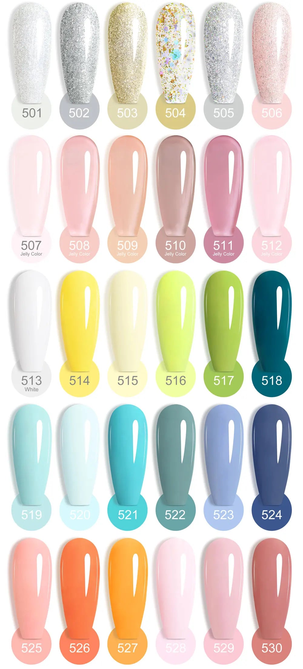 Neon Gel Nail Polish 7.5ml – UV/LED Soak Off Summer Colors