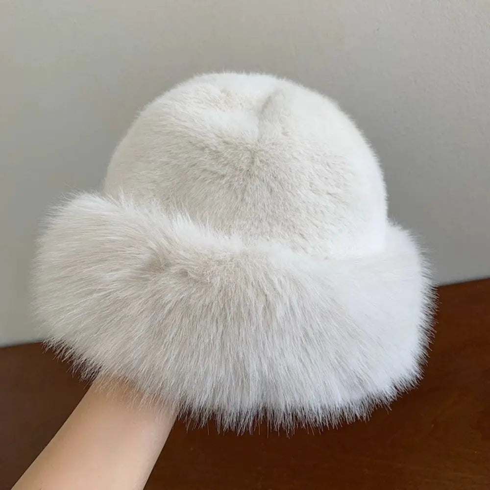 Women’s Faux Fox Fur Winter Hat – Warm Snow Ski Cap, Windproof Russian Style Ear Warmer Bonnet
