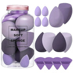 14Pcs Makeup Sponge Blender Set with Storage Bottle – Beauty Eggs, Foundation & Powder Puffs Makeup Accessories