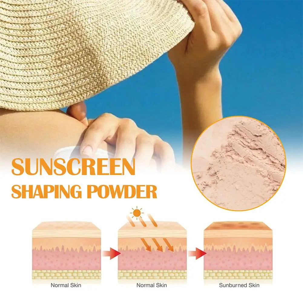SPF 50+ Translucent Sunscreen Setting Powder – Oil Control with Puff