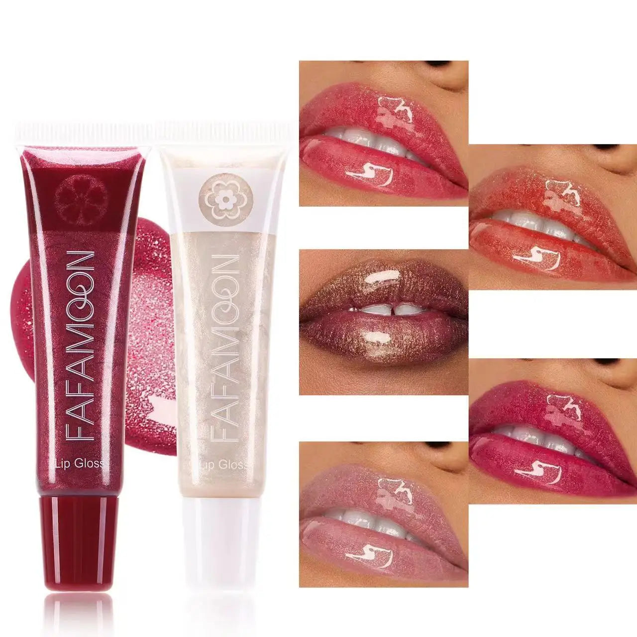 Pearl Mirror Liquid Lip Gloss – Glitter Shine, Moisturizing & Plumping Color