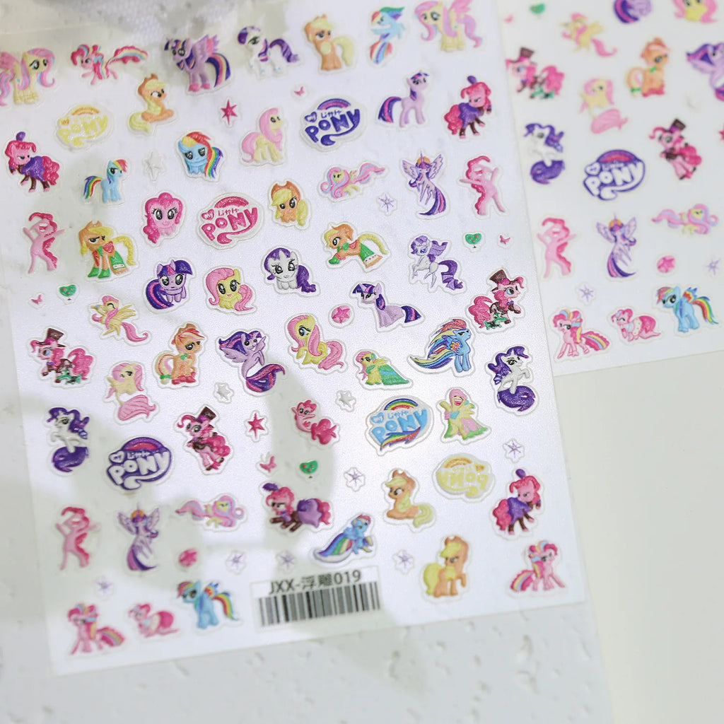 My Little Pony Nail Stickers – Anime Unicorn DIY Nail Decals