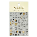 5D Cute Animal Nail Stickers – Cat & Dog Graffiti Decals