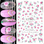 3D Y2K Hibiscus Floral Nail Stickers