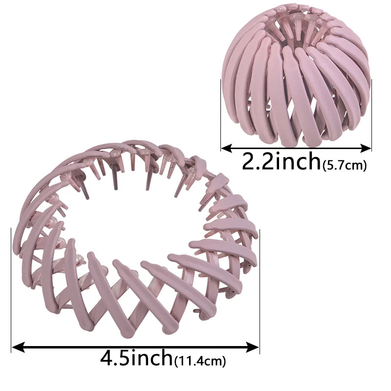 1PC/4PCS/7PCS Fashion Matte Bird Nest Hair Claw Clips – Stylish Ponytail Hair Accessories for Women & Girls
