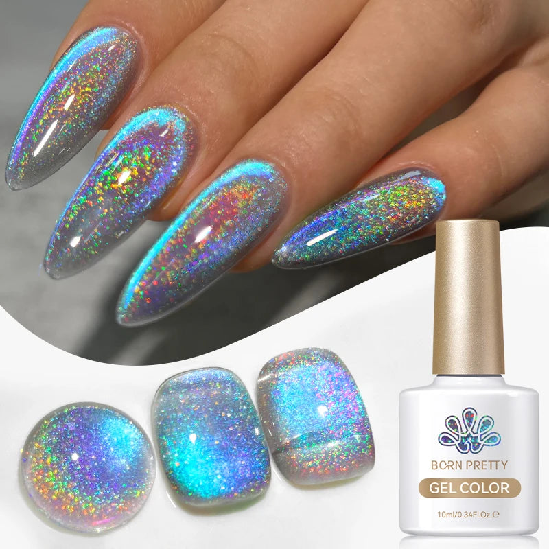 BORN PRETTY 9D Holographic Cat Eye Gel Polish 10/15ml – UV/LED Soak Off