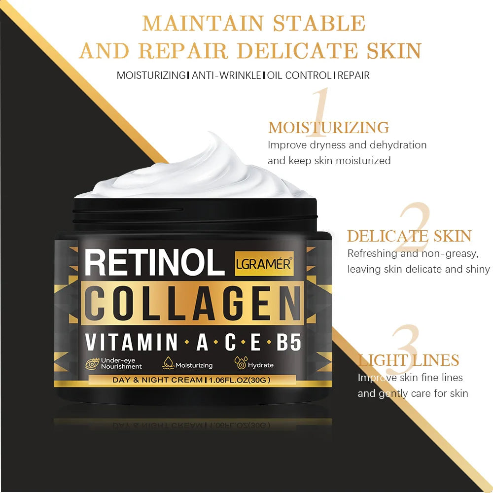Men’s Retinol Collagen Face Cream – Firming & Hydrating Skincare