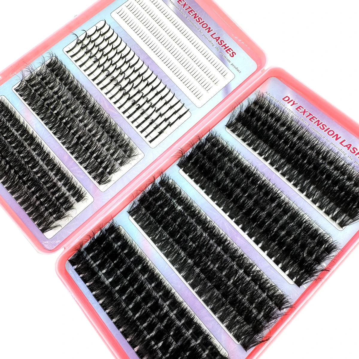 Spiky Individual Lash Clusters – Manga Style Bottom & Top Eyelash Extensions