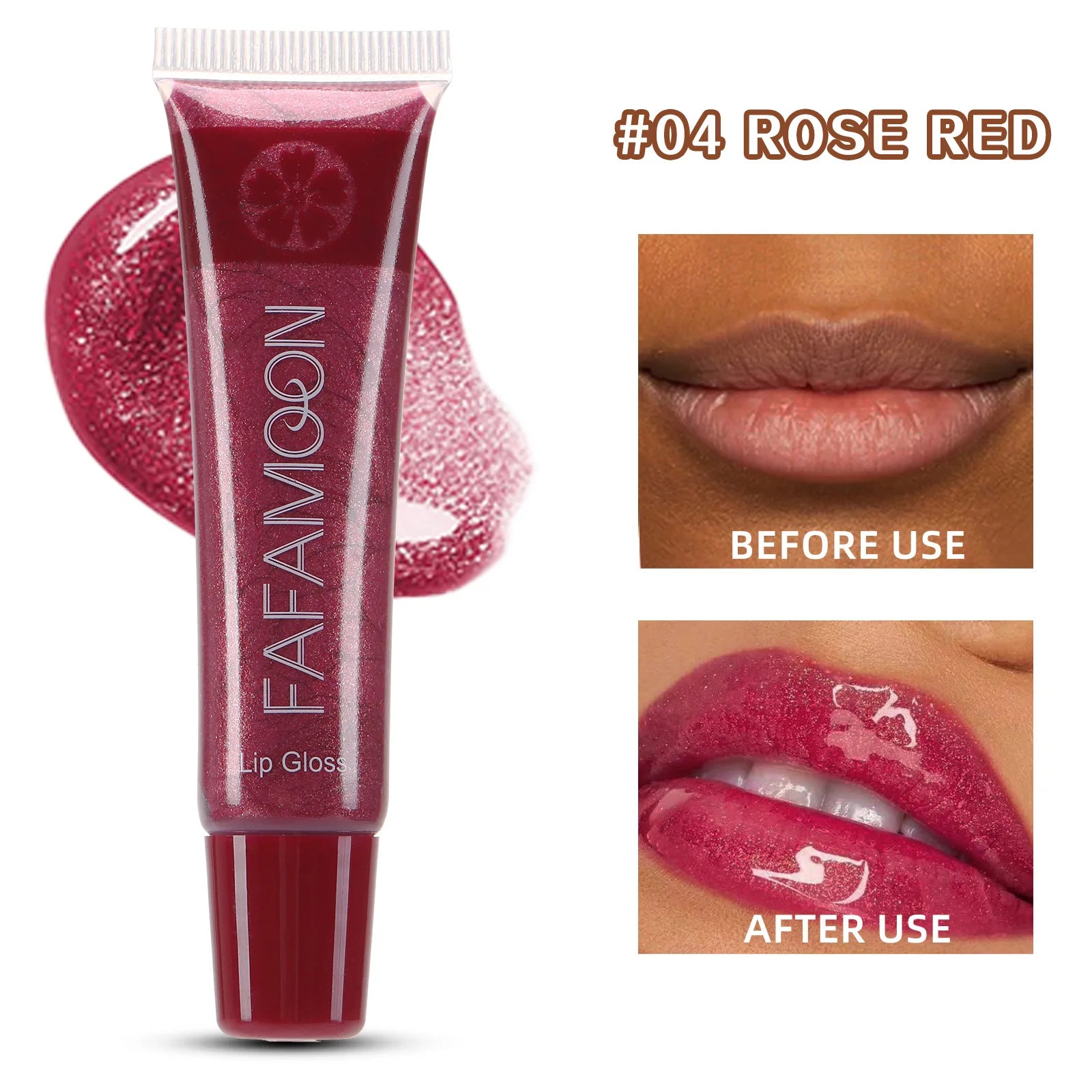 Pearl Mirror Liquid Lip Gloss – Glitter Shine, Moisturizing & Plumping Color