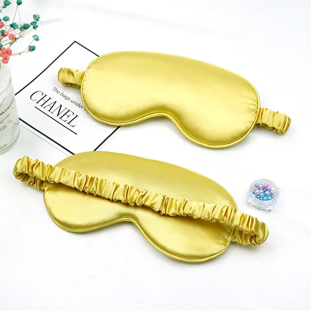Imitated Silk Sleep Eye Mask – Shading Eyepatch for Travel, Relaxation & Eye Care