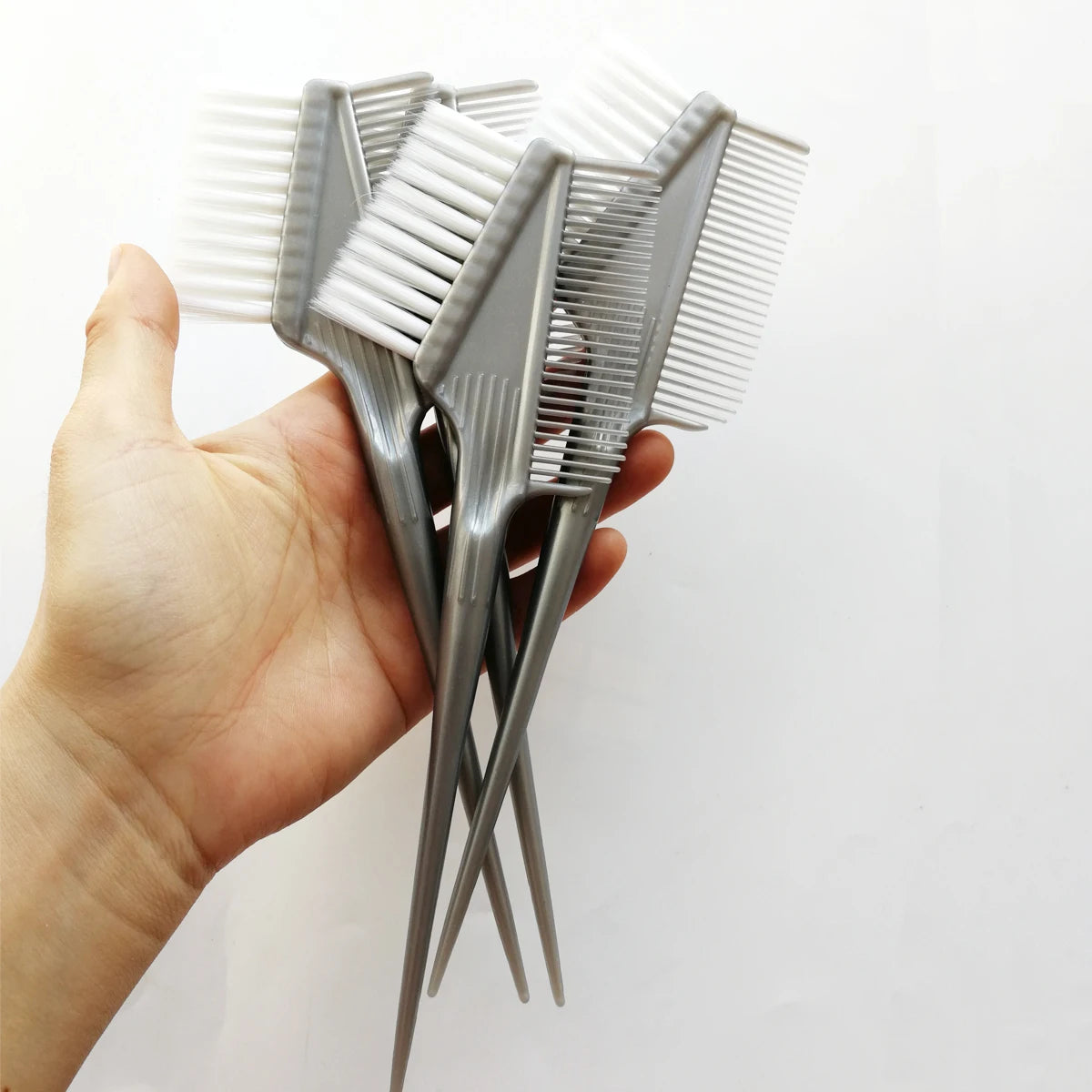 Professional Hair Coloring Brush – Fashion Glitter Handle Tinting Dye Brush for Barbershop Hair Styling