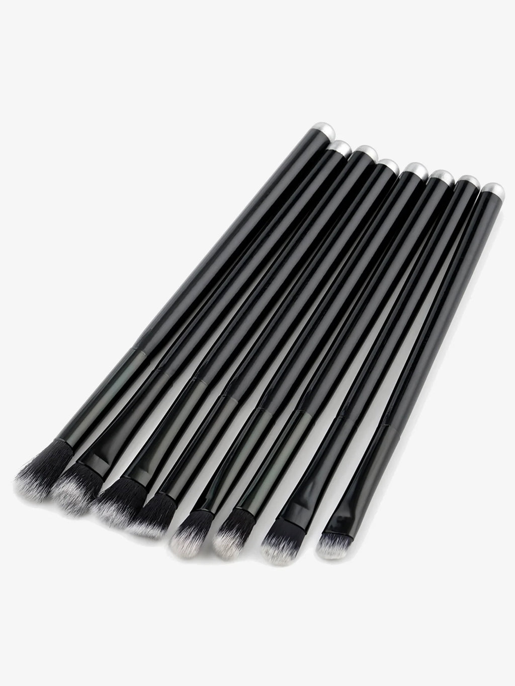 Black Crease Eye Shadow Brush Set – Soft Synthetic Hair, Travel-Friendly