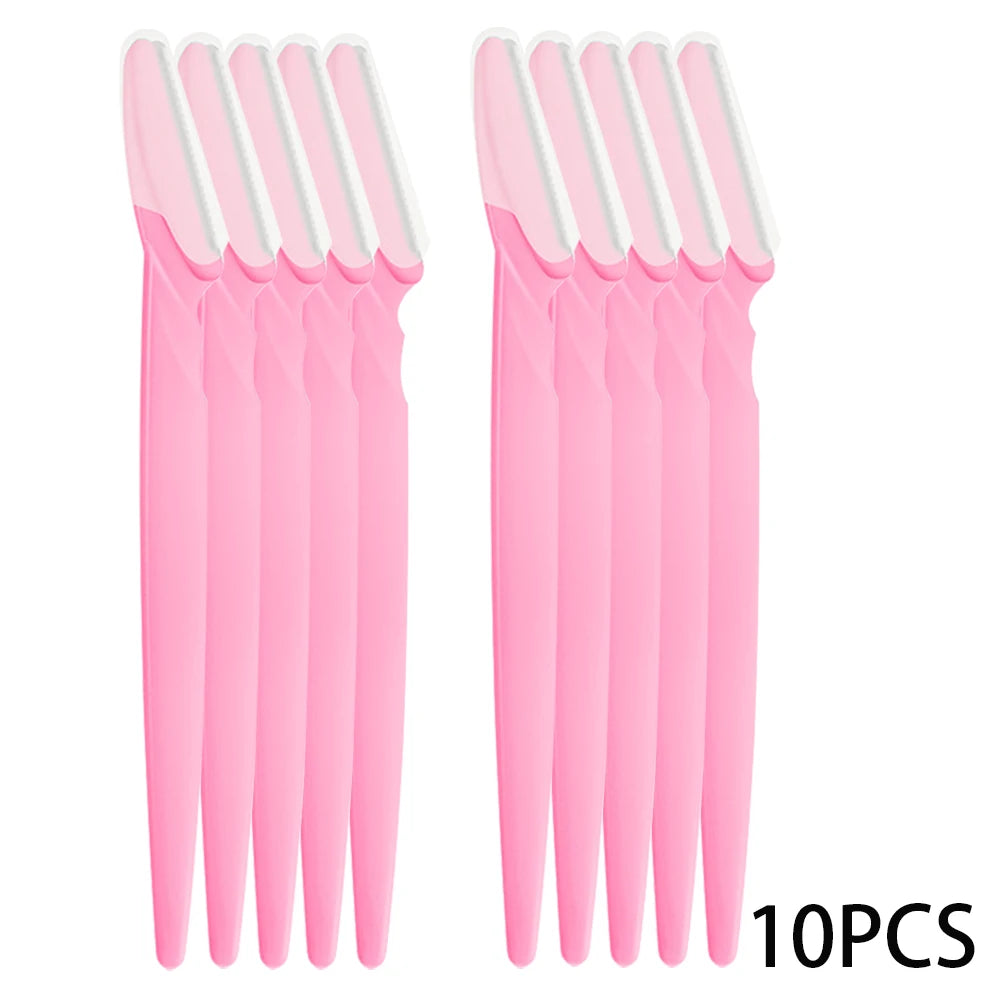 Eyebrow Razor Set – Multipurpose Face Razors for Women & Men, Dermaplaning Tool with Easy-to-Use Shaver Blades
