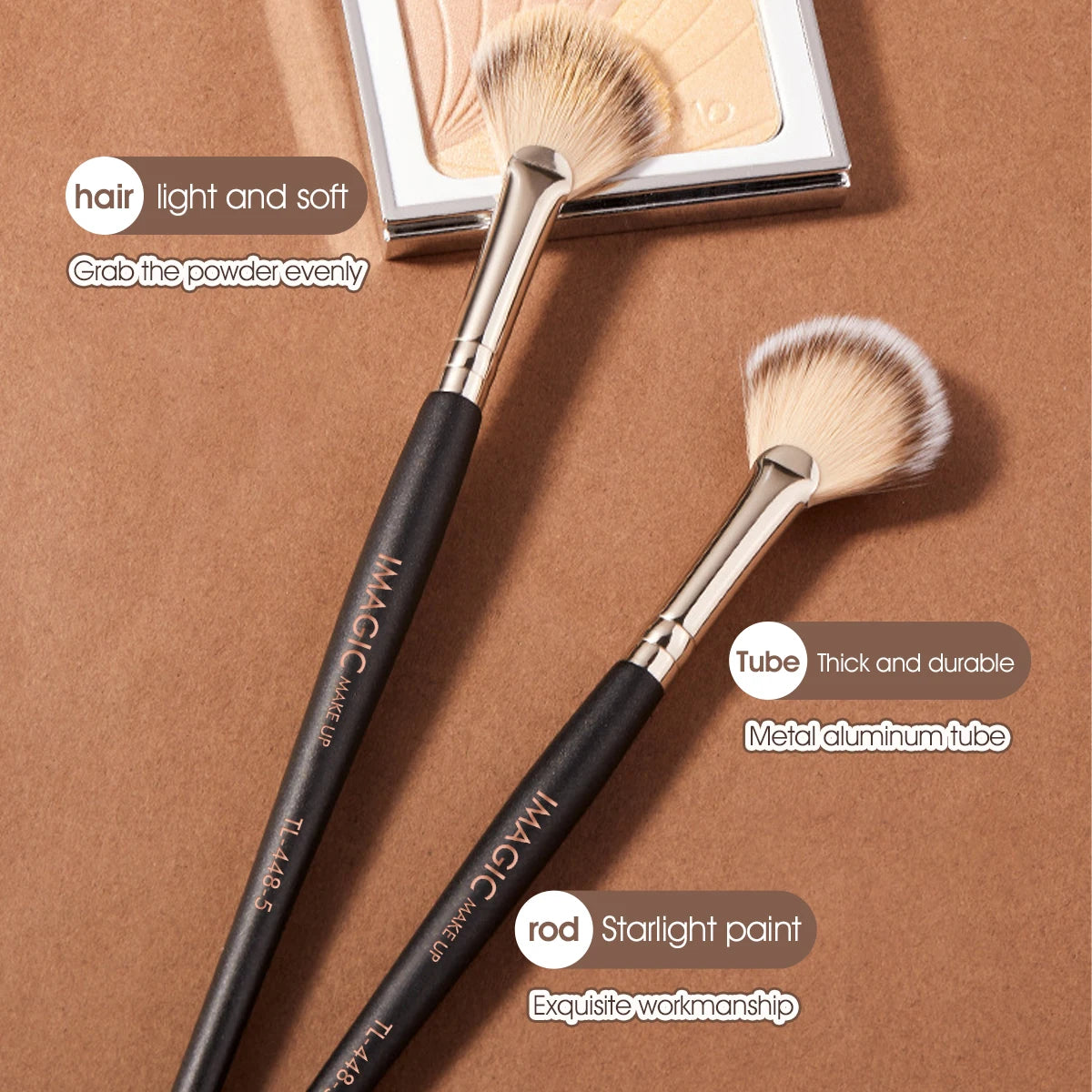 IMAGIC Highlighting Blush Brush – Soft, Professional, Multifunction Makeup Tool