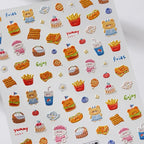 Autumn Maple & Ginkgo 5D Nail Art Stickers – Pumpkins, Ladybugs & Mushrooms