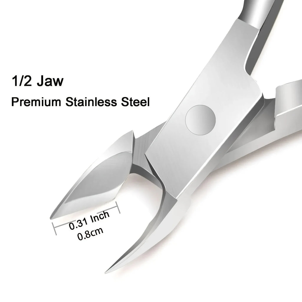 Cuticle Trimmer with Pusher – Professional Stainless Steel Cuticle Remover, Nipper & Durable Clipper Tool