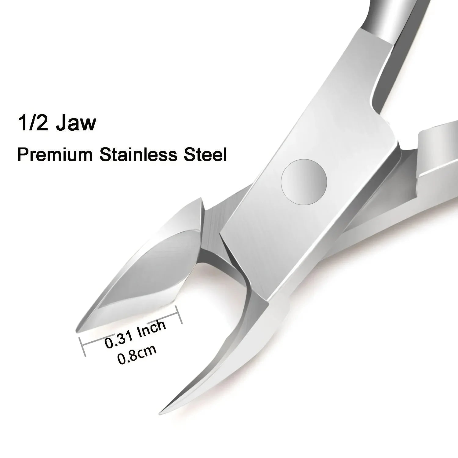 Cuticle Trimmer with Pusher – Professional Stainless Steel Cuticle Remover, Nipper & Durable Clipper Tool